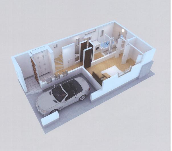 東雪谷プロジェクト　CG模型1階.jpg